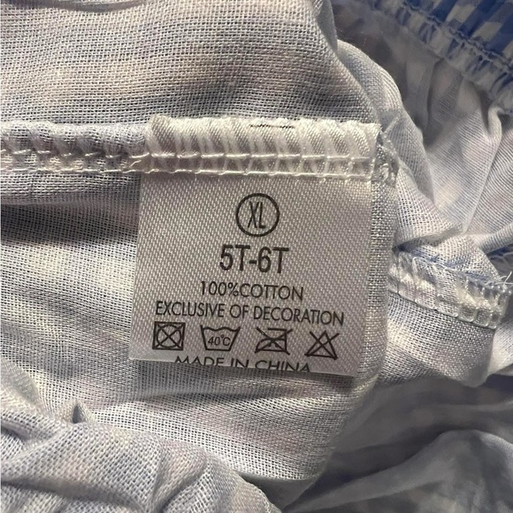 Flag shirt and Blue Checkered Kids' Shorts - Picture 2 of 2